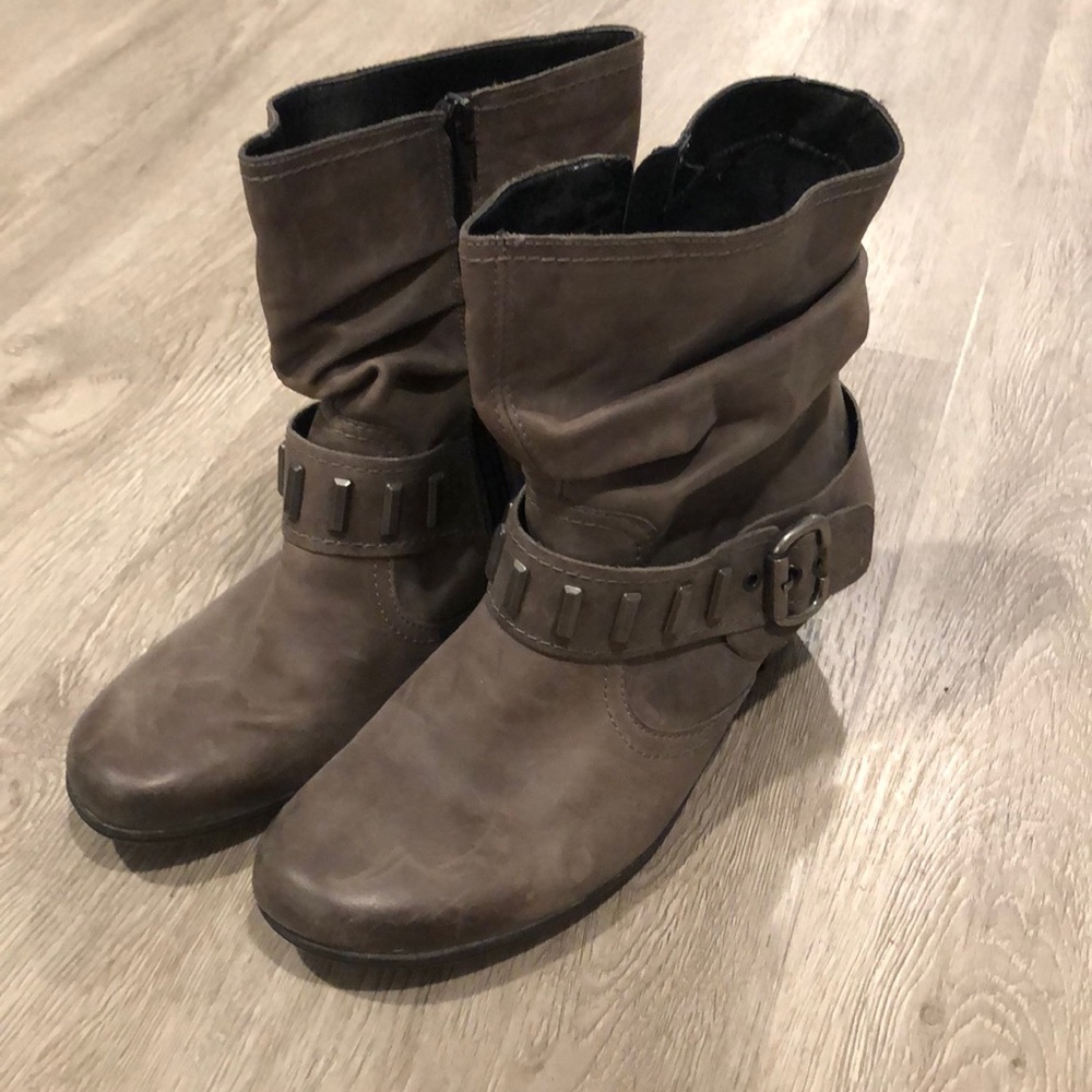 Remonte Dorndorf Grey Suede Boots Size 40